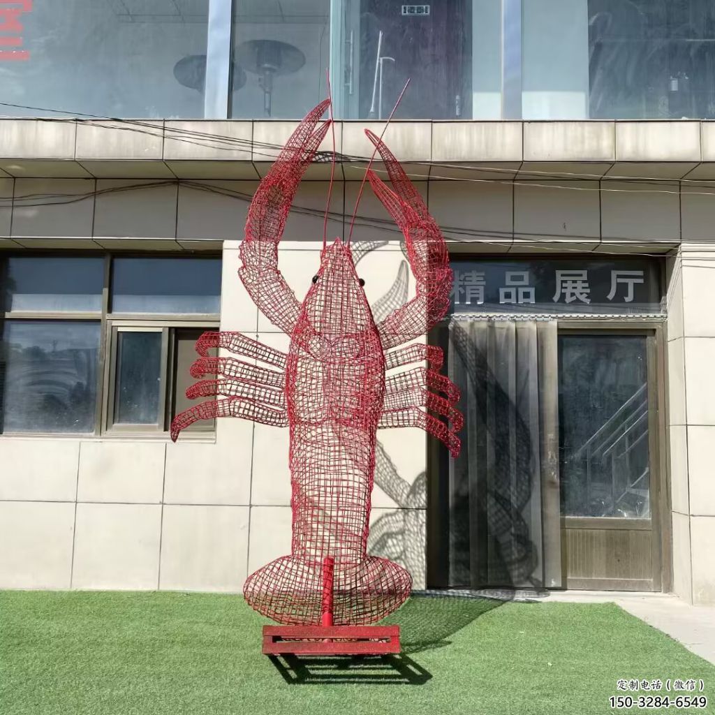 鏤空龍蝦雕塑 廣場(chǎng)不銹鋼雕塑 門(mén)口小品 鏤空龍蝦雕塑 廣場(chǎng)不銹鋼雕塑 門(mén)口小品