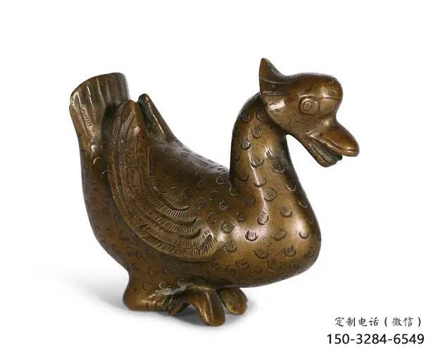 鴨子雕塑廠家，仿真動物， 公園廣場街頭擺件 (4)