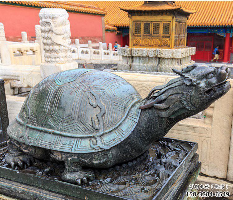 銅烏龜?shù)袼苌a(chǎn)制作，神獸動(dòng)物，仿古公園廣場擺件