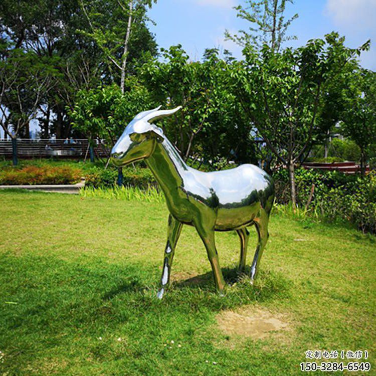 不銹鋼山羊雕塑加工廠,仿真動(dòng)物,戶外公園擺件 不銹鋼山羊雕塑加工廠,仿真動(dòng)物,戶外公園擺件