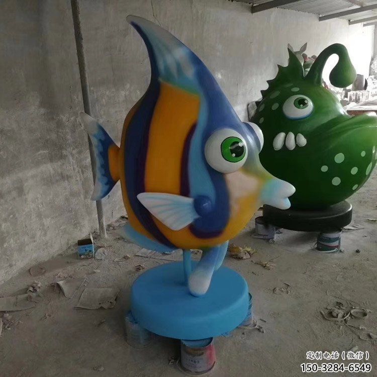 大型劍魚雕塑，戶外街頭雕塑，海洋生物雕塑