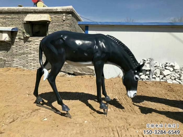 廣場(chǎng)毛驢雕塑 公園仿真雕塑 抽象擺件
