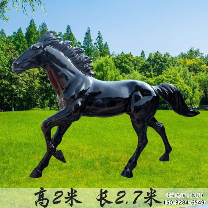 操場小馬雕塑，公園題材，仿真工藝