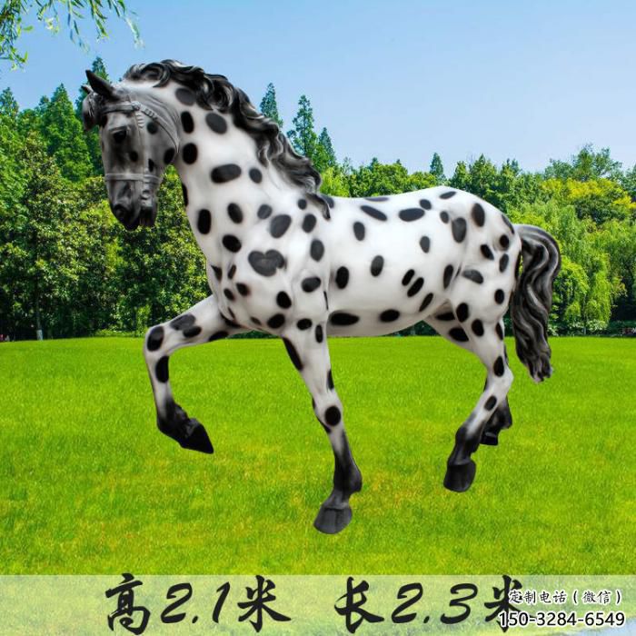 酒店小馬雕塑，仿真主題，烤漆工藝