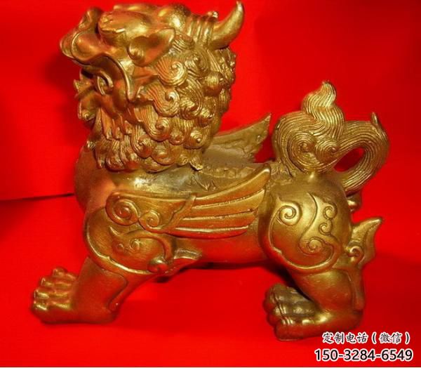 公園貔貅雕塑，噴砂發光雕塑，鑄銅工藝