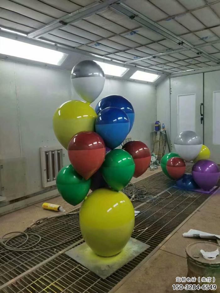 大型氣球雕塑，鍍銅景觀雕塑，鏡面工藝