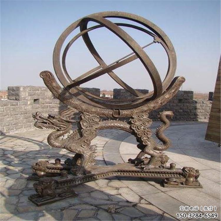 室內渾天儀雕塑生產，拉絲景觀雕塑，抽象效果