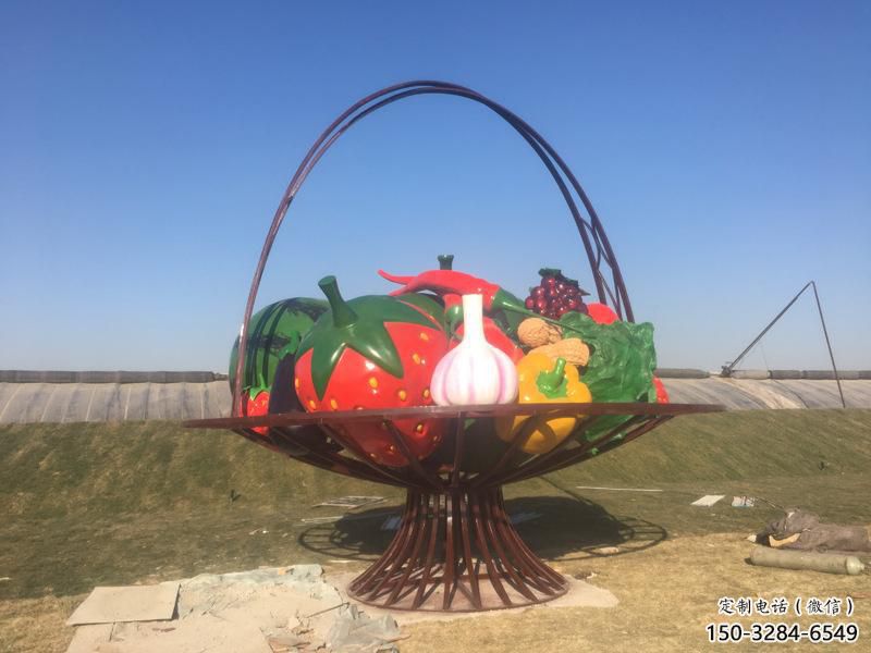 美陳花籃雕塑，鍍銅景觀雕塑，鍍銅工藝