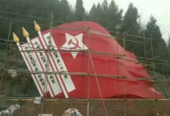 房地產黨徽雕塑，革命黨建雕塑，烤漆制造