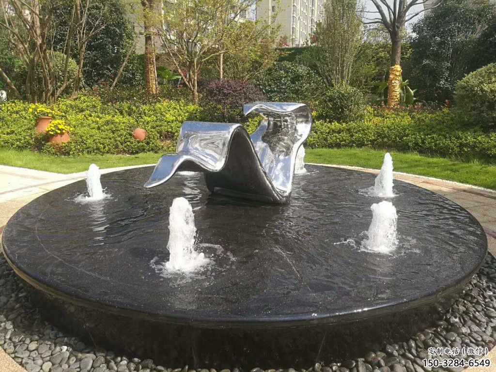 大門(mén)口飄帶雕塑 發(fā)光公園小品 仿真雕塑