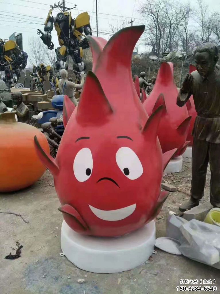 大型火龍果雕塑 商業(yè)街廣場(chǎng)雕塑 古銅色擺件 大型火龍果雕塑 商業(yè)街廣場(chǎng)雕塑 古銅色擺件