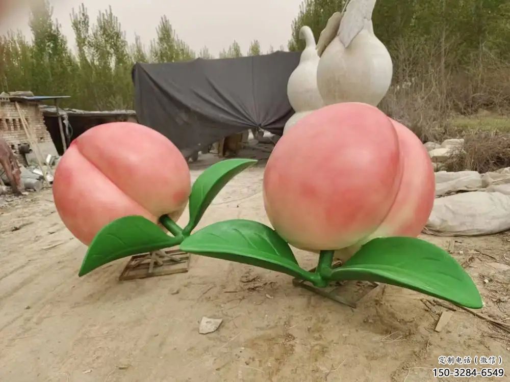 步行街水蜜桃雕塑 游樂場(chǎng)果蔬雕塑 鑄造水果雕塑 步行街水蜜桃雕塑 游樂場(chǎng)果蔬雕塑 鑄造水果雕塑