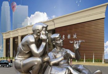 園林少先隊(duì)員雕塑 風(fēng)景區(qū)學(xué)生雕塑 廣場小品