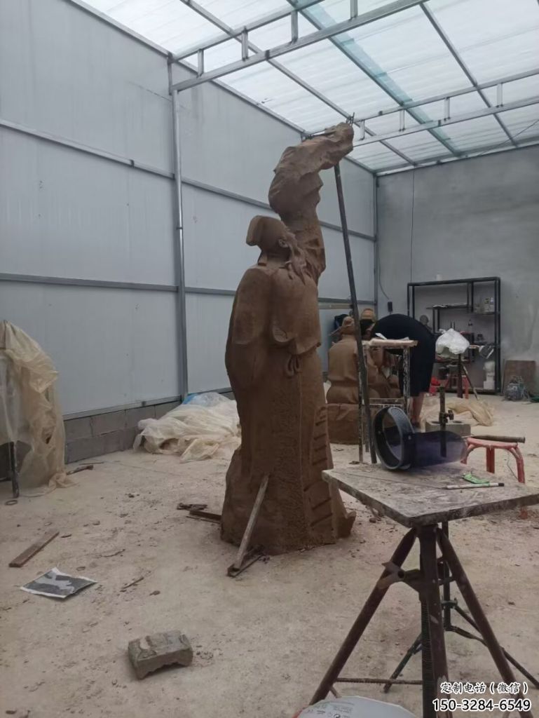 戶外李白雕塑 噴漆景觀古代雕塑 鑄銅詩人雕塑 戶外李白雕塑 噴漆景觀古代雕塑 鑄銅詩人雕塑