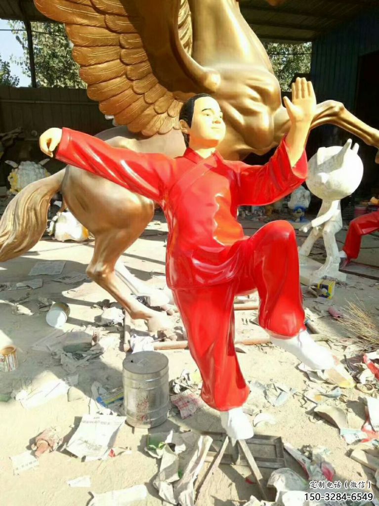 賓館武術(shù)雕塑 烤漆練拳雕塑 大型練拳雕塑 賓館武術(shù)雕塑 烤漆練拳雕塑 大型練拳雕塑