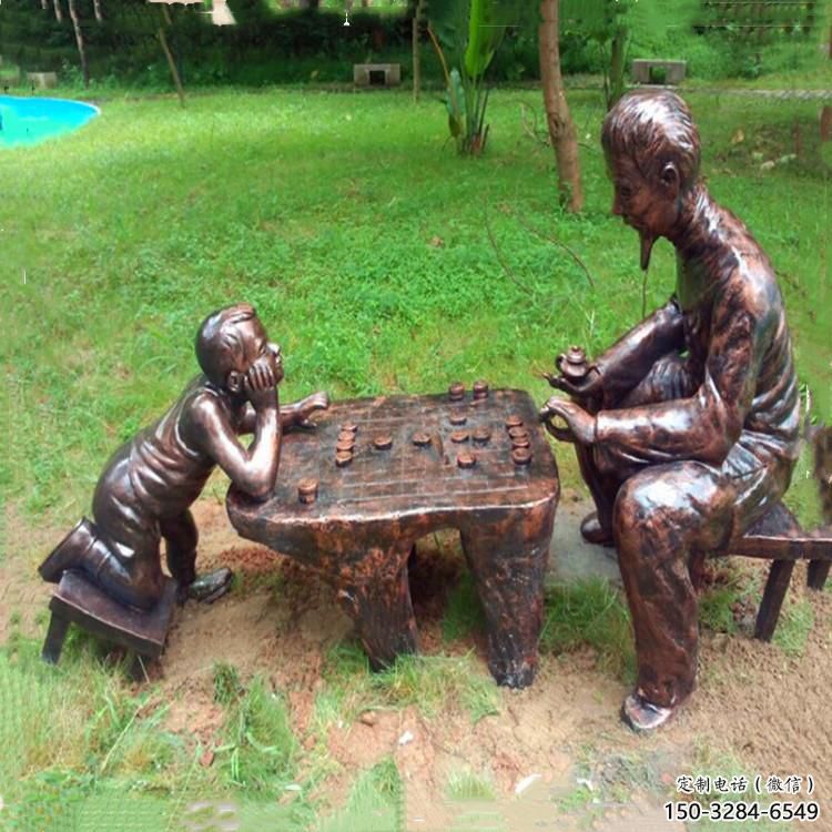 戶外下象棋雕塑 噴漆雕塑 抽象民俗雕塑