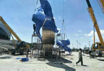 運動場建筑雕塑，不銹鋼五環雕塑，景區烤漆建筑雕塑