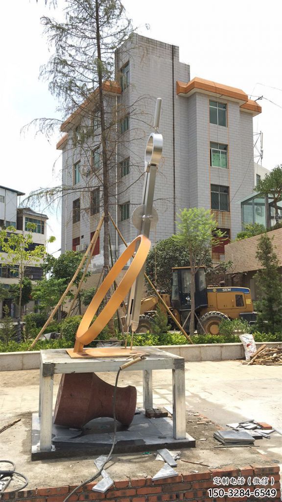 圓規(guī)雕塑 景觀景觀雕塑 噴漆標識雕塑