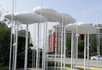 室內(nèi)云梯雕塑，拉絲景觀雕塑，抽象效果