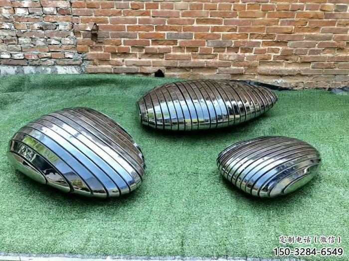 廣場石塊雕塑 抽象景觀石雕塑 烤漆石頭雕塑