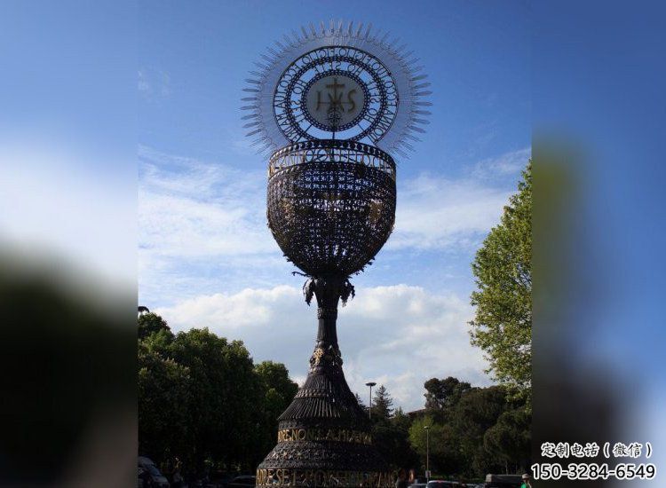 創(chuàng)意獎杯雕塑 啞光標識雕塑 公園紀念雕塑