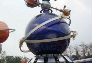 公園飛碟雕塑廠家 創意企業宇宙雕塑 美陳飛船雕塑