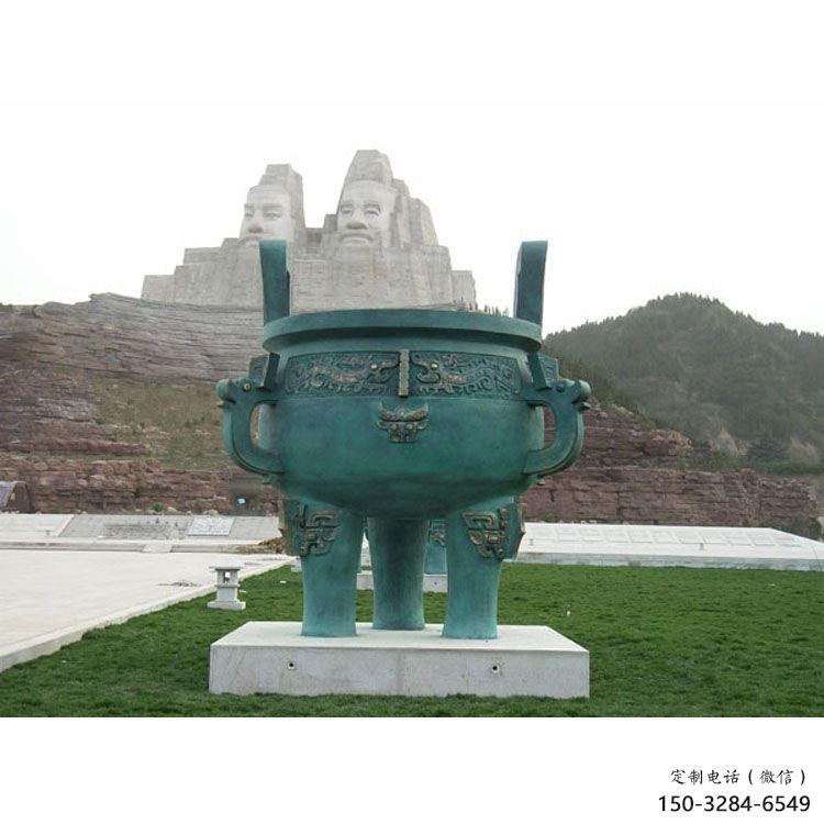 圓鼎雕塑，銅器景觀雕塑，鑄銅工藝