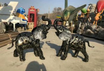 房地產大象雕塑精品，標識雕塑，鐵藝大象雕塑供給