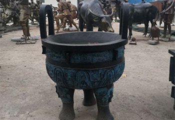 圓鼎雕塑，銅器景觀雕塑，鑄銅工藝