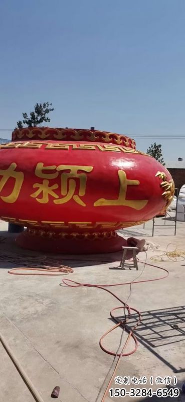 景觀花籃雕塑制作專供，園林裝飾，建筑玻璃鋼花籃雕塑