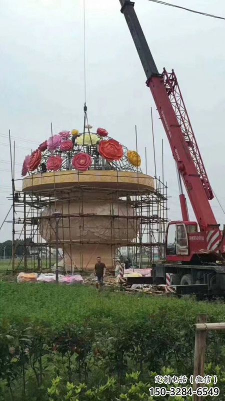 大型花籃雕塑預定，戶外雕塑，旅游區花籃雕塑特供