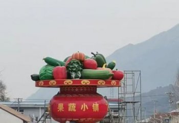 室外花籃雕塑展品，公園小品，城市公園花籃雕塑供需