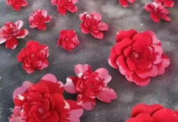 紀念花籃雕塑生產，廣場雕塑，玫瑰花花籃雕塑展品