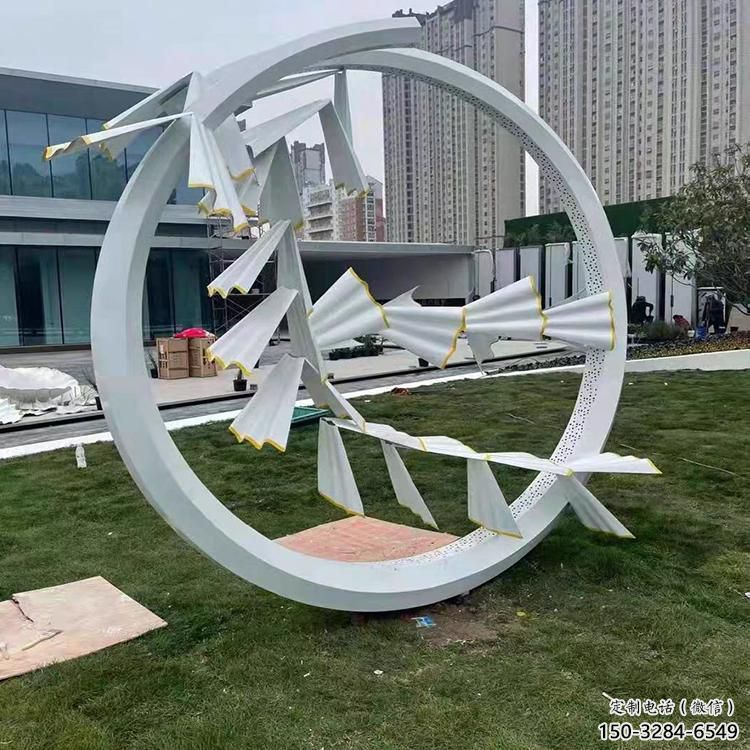 宣傳主題雕塑廠家制作，藝術形象標識，地標美陳雕塑
