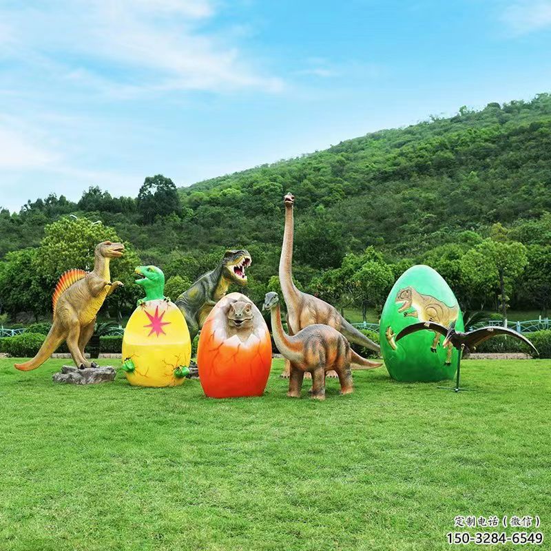 恐龍雕塑精選，街頭藝術，公園玻璃鋼恐龍雕塑承接