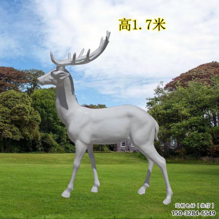 梅花鹿雕塑生產，動物雕塑，玻璃鋼梅花鹿雕塑定制