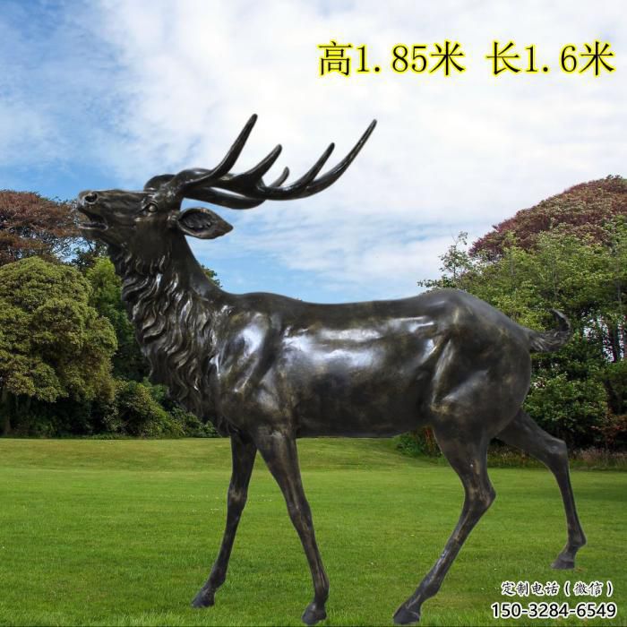 小鹿雕塑供求，景區(qū)案例，景觀仿銅小鹿雕塑精選