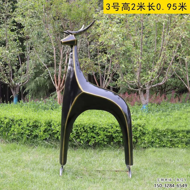 小鹿方案供應(yīng),圓雕體系,抽象小鹿雕塑制作 小鹿方案供應(yīng),圓雕體系,抽象小鹿雕塑制作
