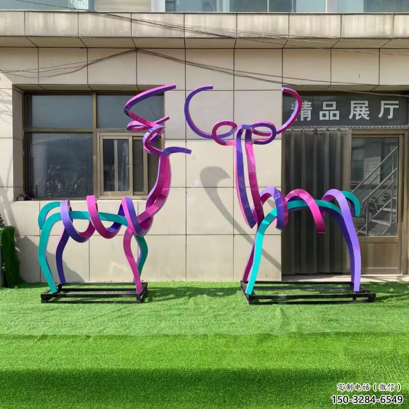 商業(yè)街小鹿雕塑 商業(yè)街小鹿雕塑