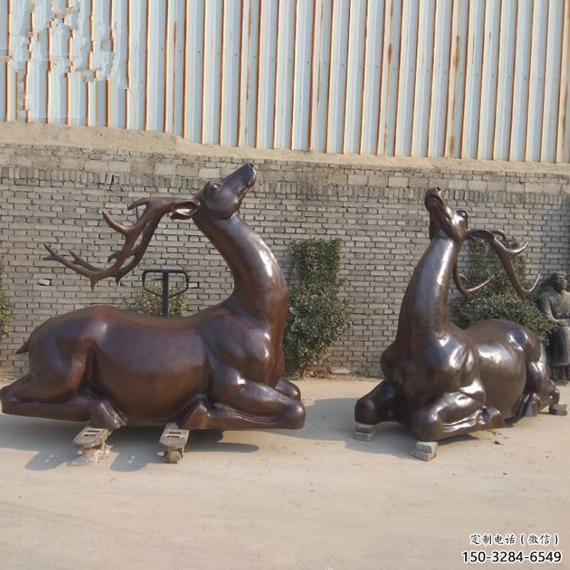 銅小鹿雕塑定制,村標(biāo)概念,戶外小鹿銅雕塑預(yù)定 銅小鹿雕塑定制,村標(biāo)概念,戶外小鹿銅雕塑預(yù)定