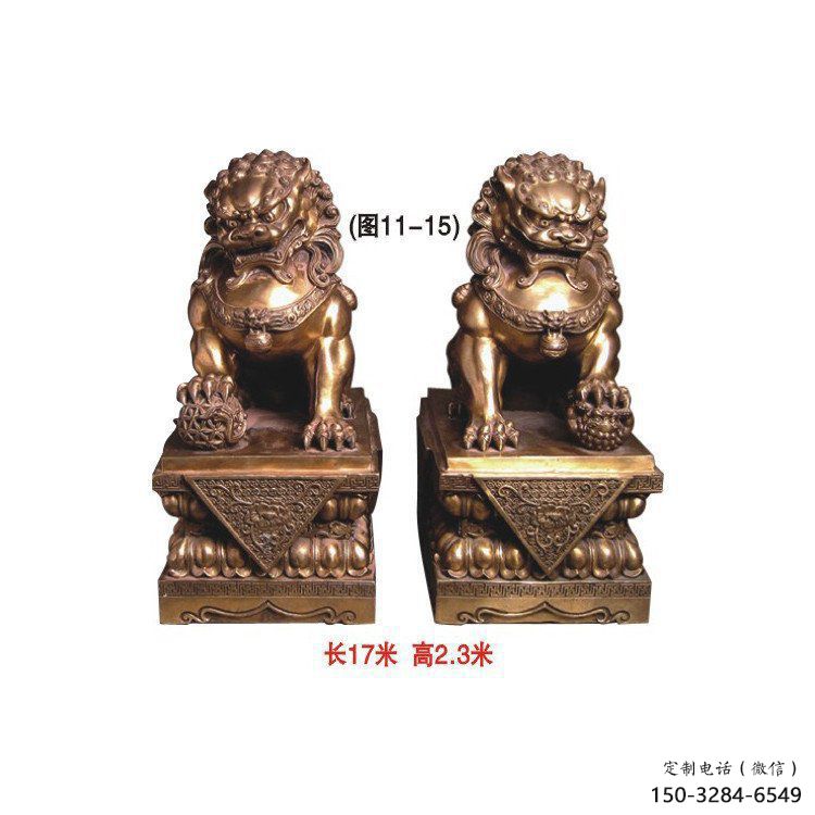金屬獅子雕塑制作,城市裝飾,黃銅蹲獅雕塑選定 金屬獅子雕塑制作,城市裝飾,黃銅蹲獅雕塑選定