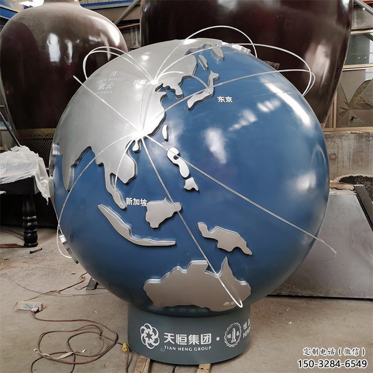 地球雕塑指用，白鋼構(gòu)件，不銹鋼地球雕塑廠家提供