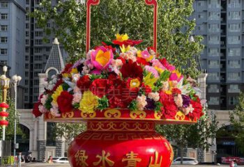 花籃雕塑精選，戶外雕塑，小區花籃雕塑訂做