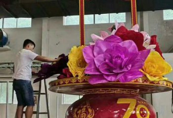 花籃雕塑精選，室外雕塑，小區花籃雕塑選定