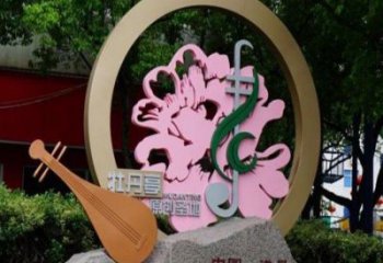 宣傳主題雕塑生產制作，藝術形象標識，地標美陳雕塑