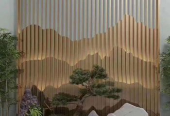 美陳裝飾景墻雕塑，背景墻美陳雕塑
