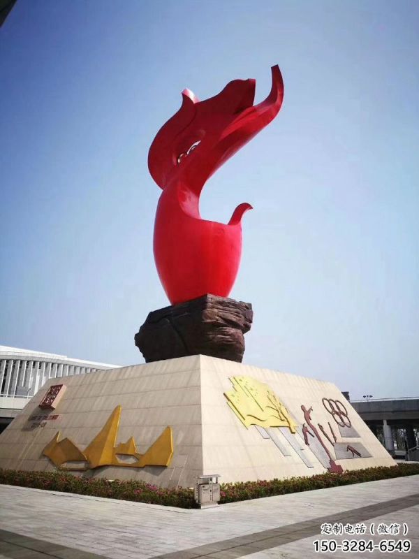 景觀火炬雕塑供應(yīng)，校園雕塑，不銹鋼火炬雕塑供求