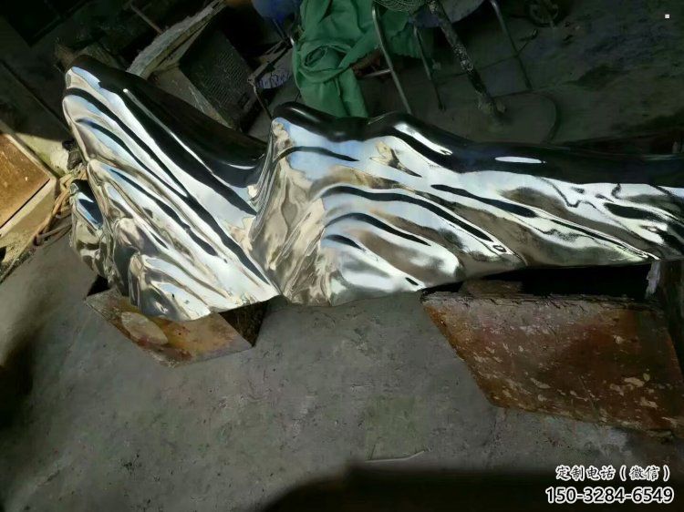 室內假山雕塑，拉絲景觀雕塑，抽象效果