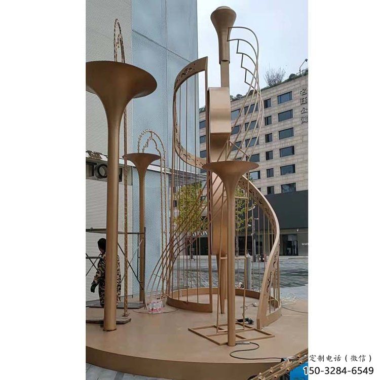 提琴雕塑選用，透雕系列，現(xiàn)代不銹鋼提琴雕塑優(yōu)價(jià)
