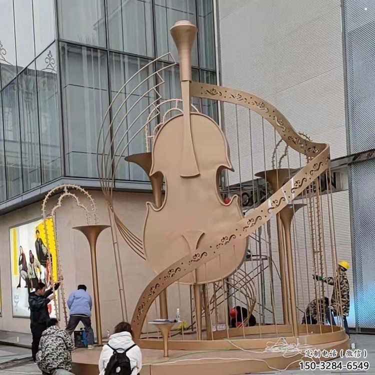 提琴雕塑優選,陸地擺件,不銹鋼提琴雕塑制作承接 提琴雕塑優選,陸地擺件,不銹鋼提琴雕塑制作承接